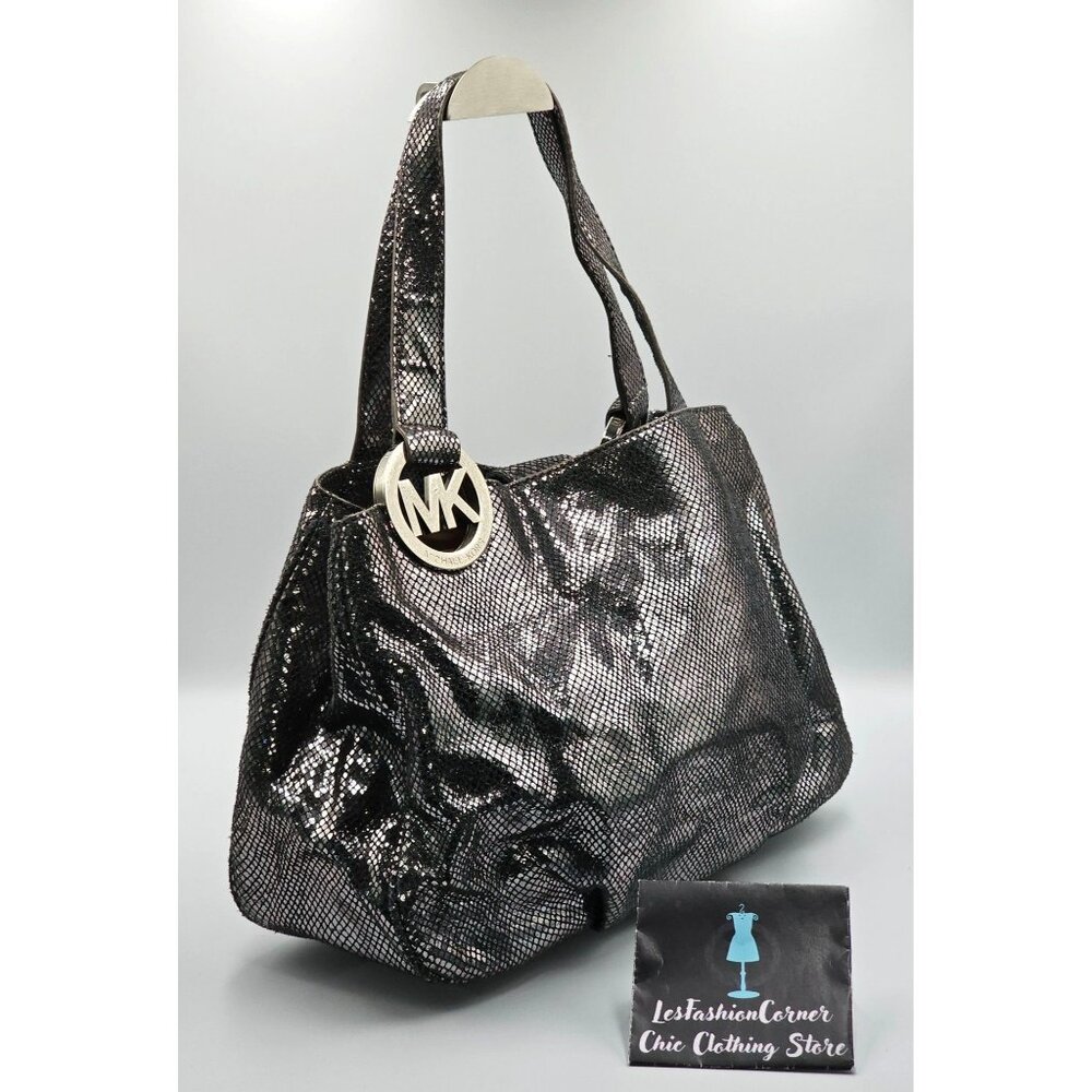 Michael Kors Women's Metallic Python-Embossed Tot… - image 5